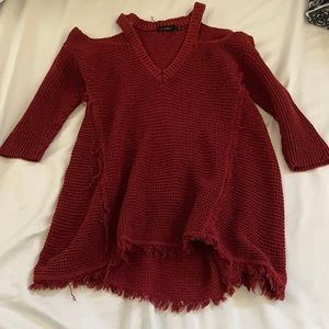 Red Oversized Sweater